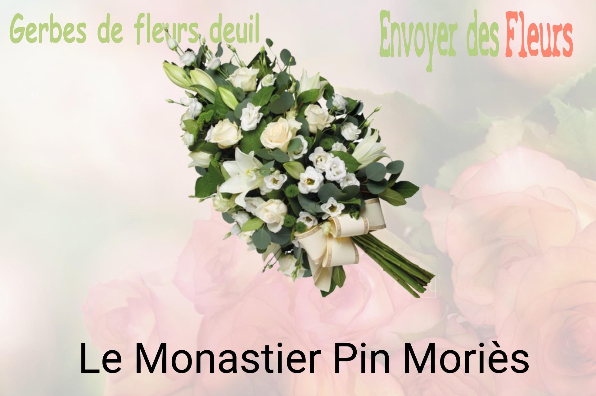Gerbe de fleurs de deuil livrée à Le Monastier-Pin-Moriès
